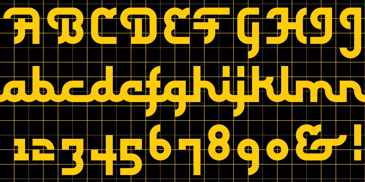 Example font P22 Blox #3